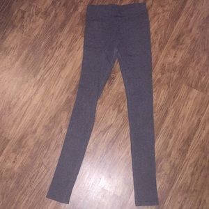 Dark gray, thick, warm leggings by Express. S